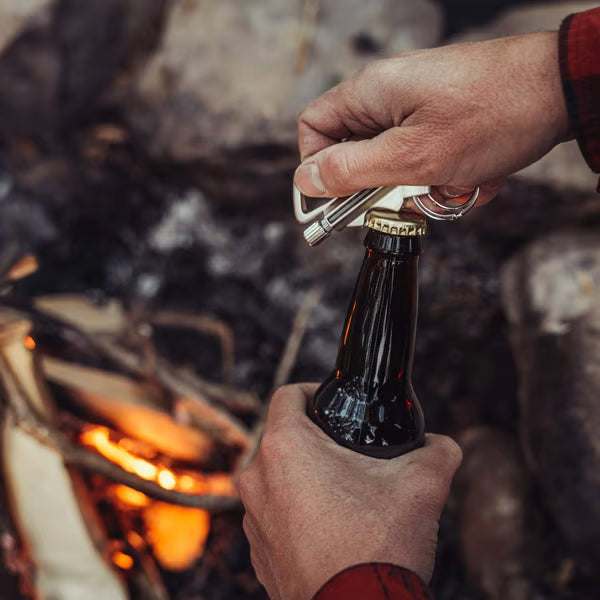 3-in-1 Permanent Match & Carabiner Keychain